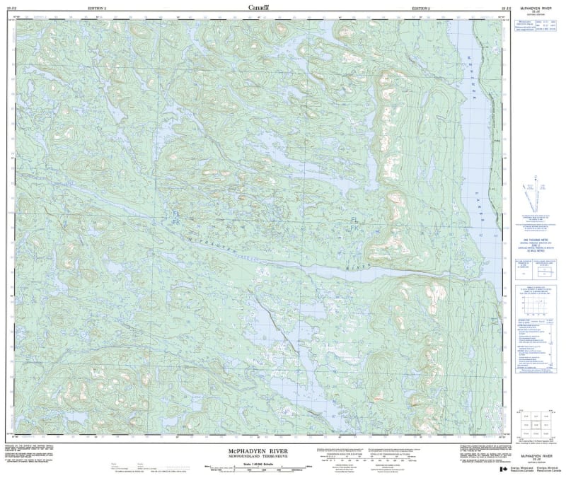 023J02 - MCPHADYEN RIVER - Topographic Map