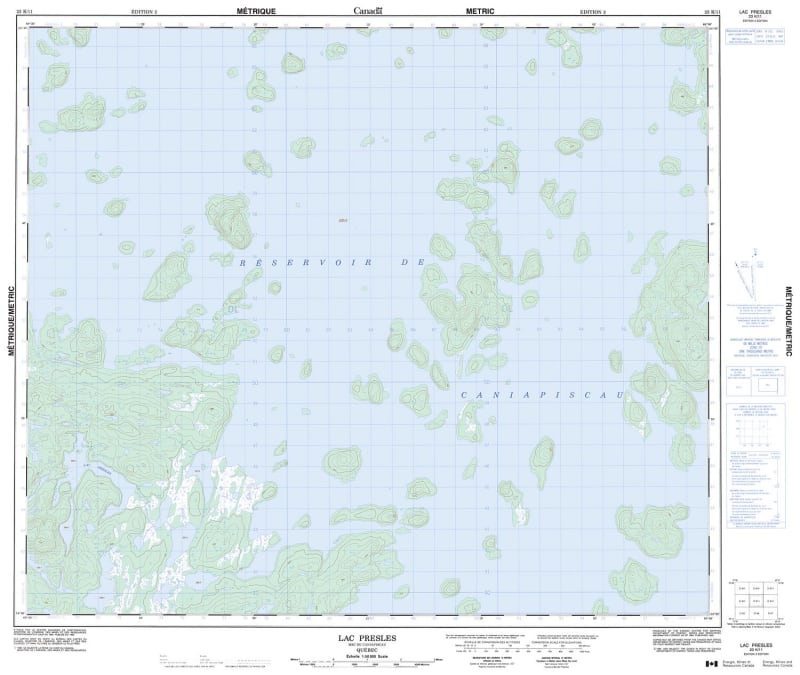 023K11 - LAC PRESLES - Topographic Map