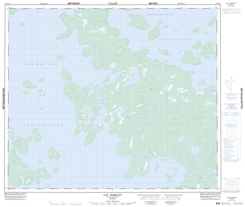 023K12 - LAC SORELET - Topographic Map