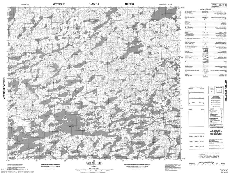 023M06 - LAC MAUREL - Topographic Map