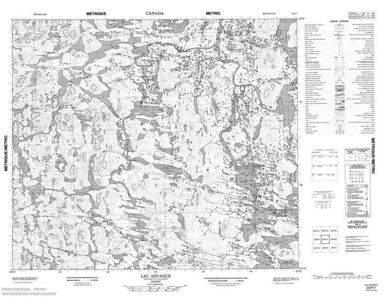 023P07 - LAC ADVANCE - Topographic Map