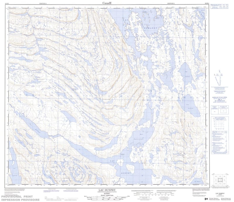 024B04 - LAC DUNPHY - Topographic Map
