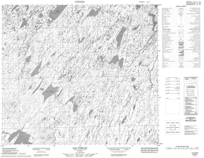 024D01 - LAC FORAN - Topographic Map