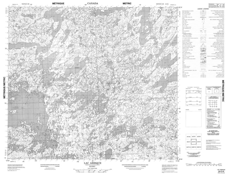 024D04 - LAC ARBIQUE - Topographic Map