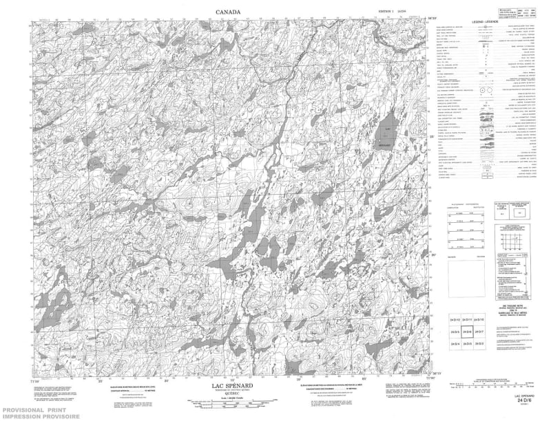 024D06 - LAC SPENARD - Topographic Map