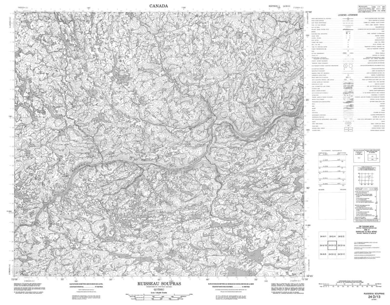 024D13 - RUISSEAU SOUPRAS - Topographic Map