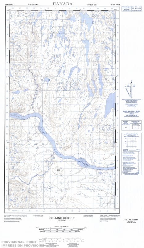 024E09E - COLLINE GOSSEN - Topographic Map
