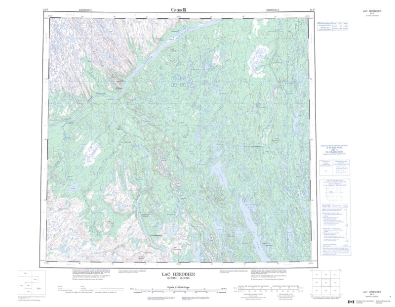 024F - LAC HERODIER - Topographic Map