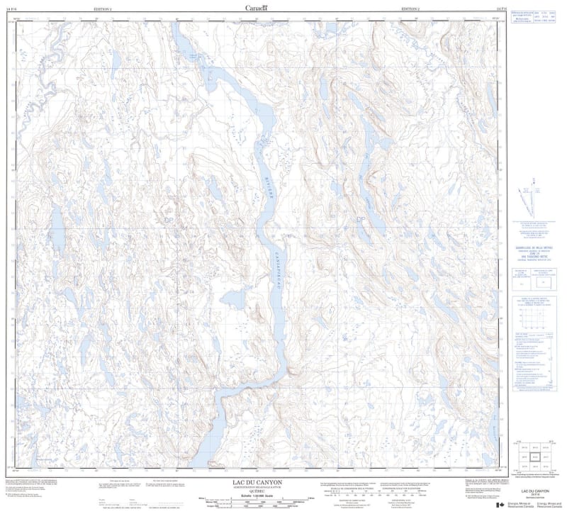 024F06 - LAC DU CANYON - Topographic Map