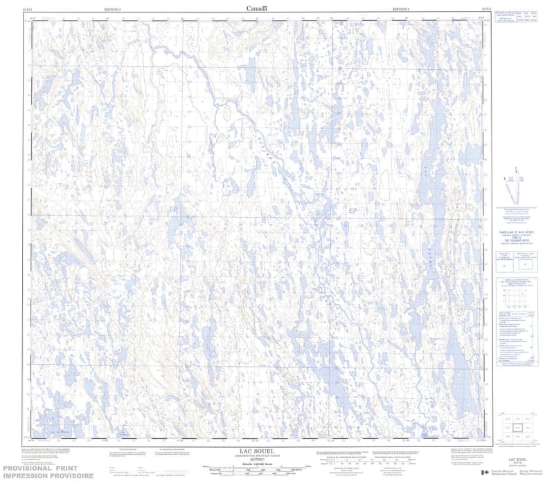 024F08 - LAC SOUEL - Topographic Map