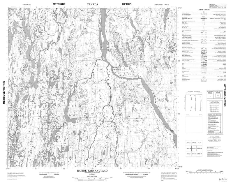 024G13 - RAPIDE SARVAKUTAAQ - Topographic Map