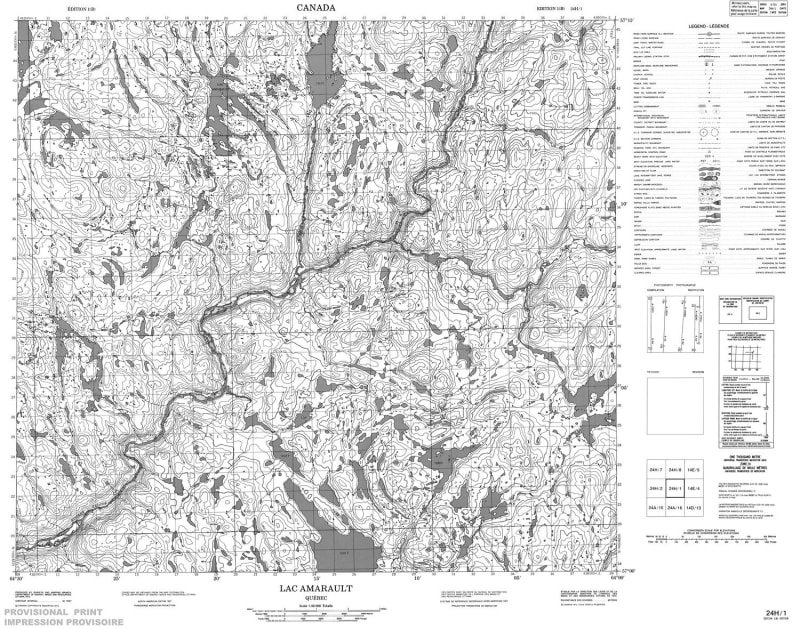 024H01 - LAC AMARAULT - Topographic Map