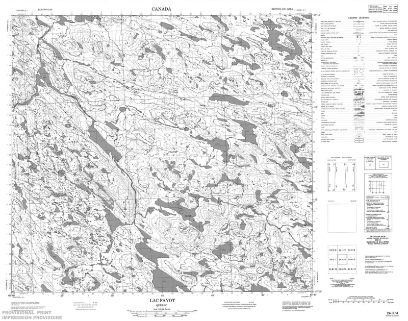 024H04 - LAC FAJOT - Topographic Map