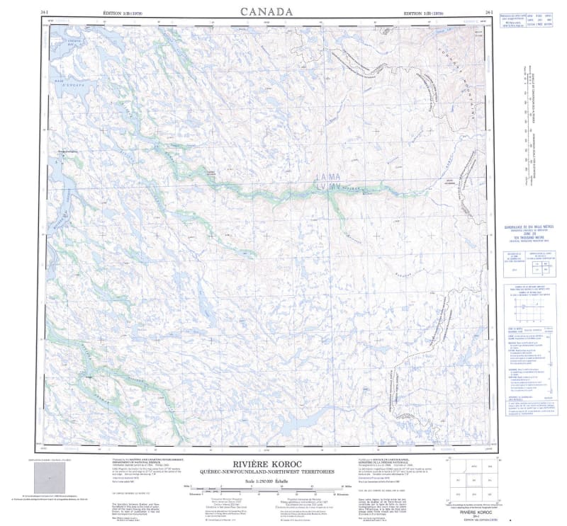 024I - RIVIERE KOROC - Topographic Map