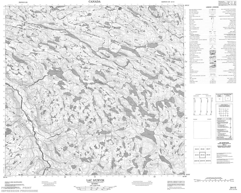 024I03 - LAC IJURVIK - Topographic Map