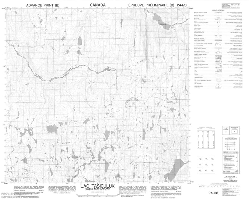 024I08 - LAC TASIGULUK - Topographic Map