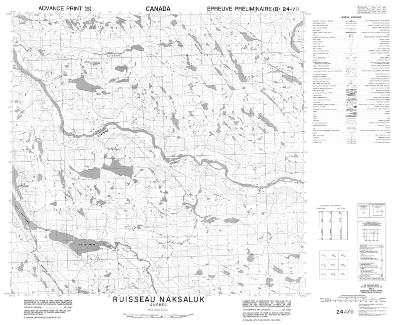 024I11 - RUISSEAU NAKSALUK - Topographic Map