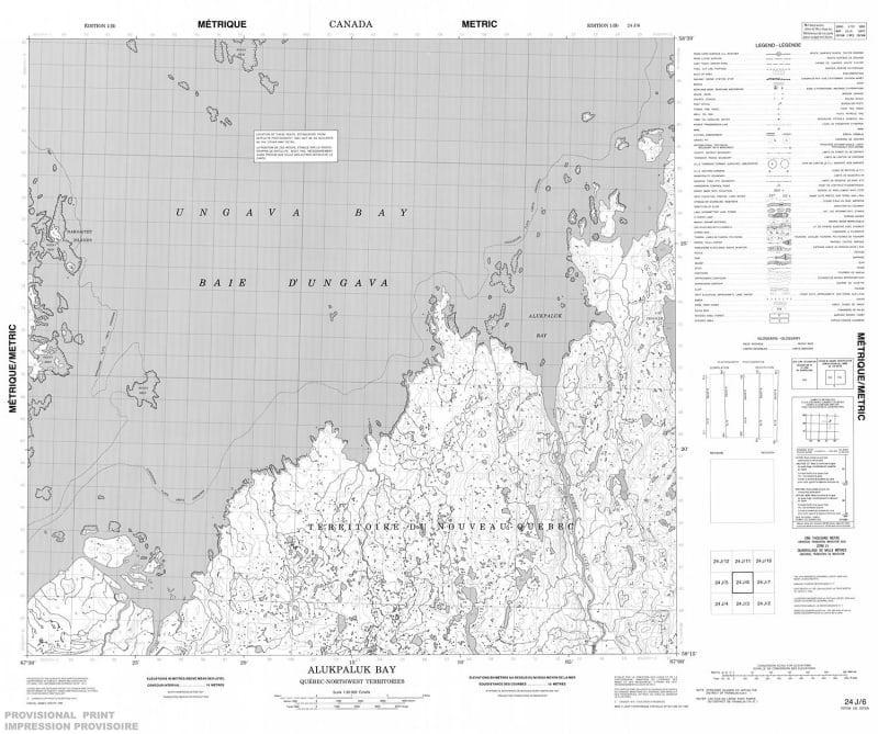 024J06 - ALUKPALUK BAY - Topographic Map