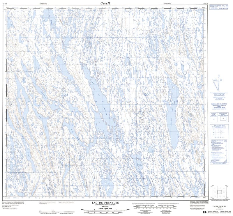 024K06 - LAC DE FRENEUSE - Topographic Map