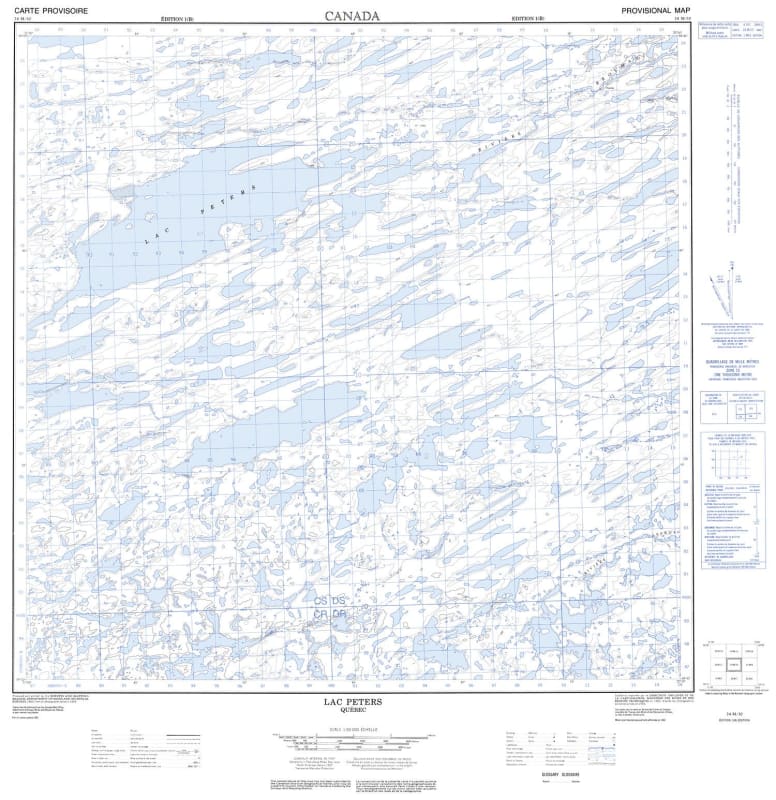 024M10 - LAC PETERS - Topographic Map