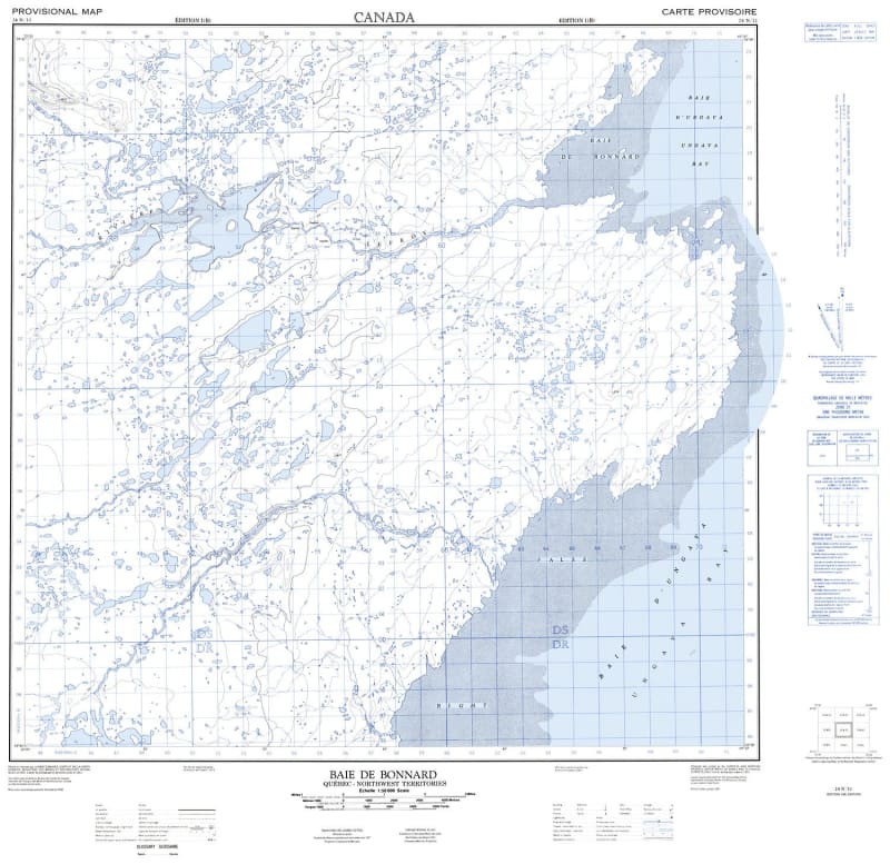 024N12 - BAIE DE BONNARD - Topographic Map