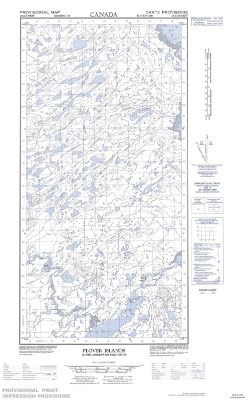 025C05W - PLOVER ISLANDS - Topographic Map