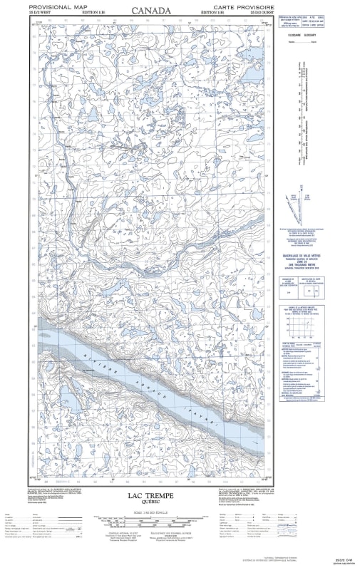 025D02W - LAC TREMPE - Topographic Map