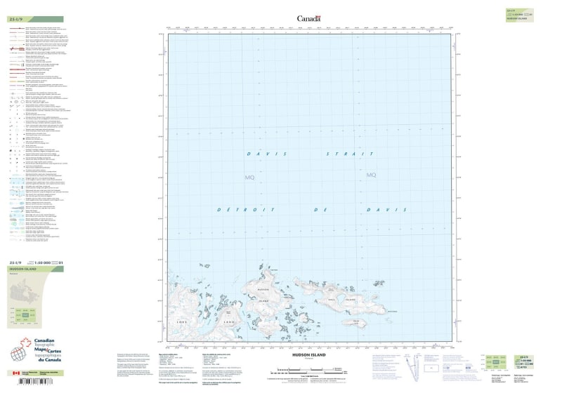 025I09 - HUDSON ISLAND - Topographic Map