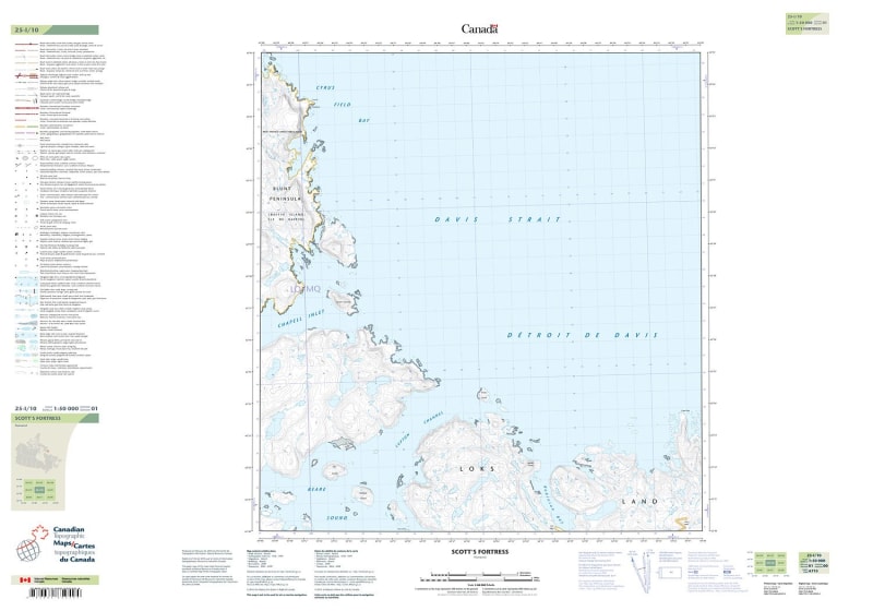 025I10 - SCOTT'S FORTRESS - Topographic Map