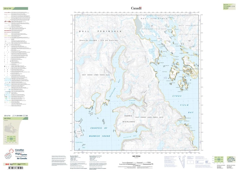 025I14 - NO TITLE - Topographic Map