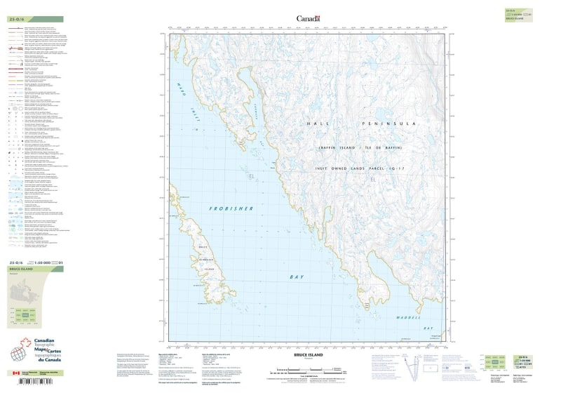 025O06 - BRUCE ISLAND - Topographic Map