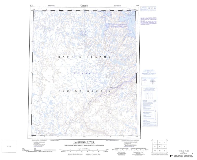 026F - McKEAND RIVER - Topographic Map