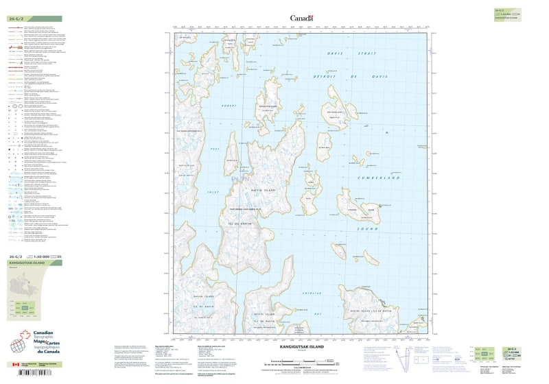 026G02 - KANGIGUTSAK ISLAND - Topographic Map