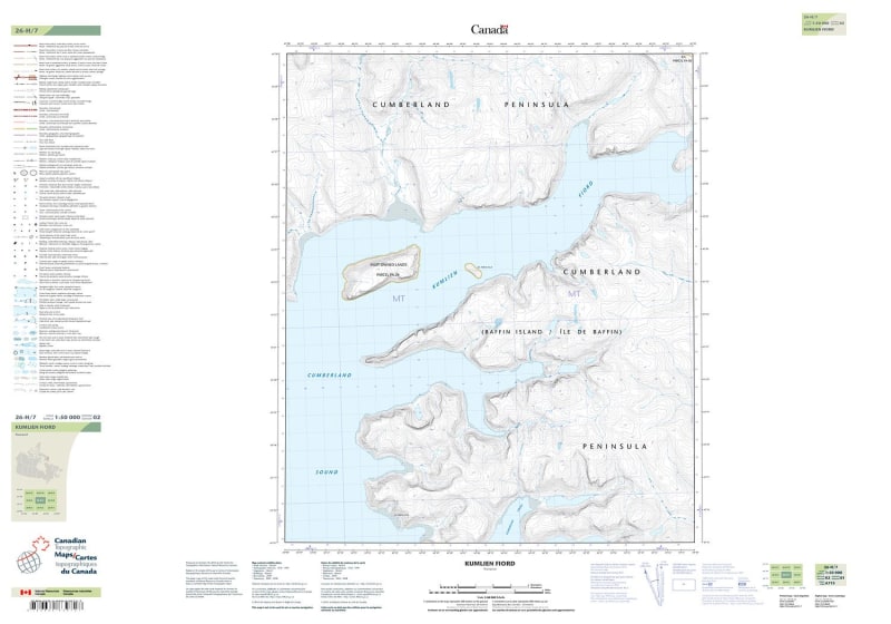 026H07 - KUMLIEN FIORD - Topographic Map