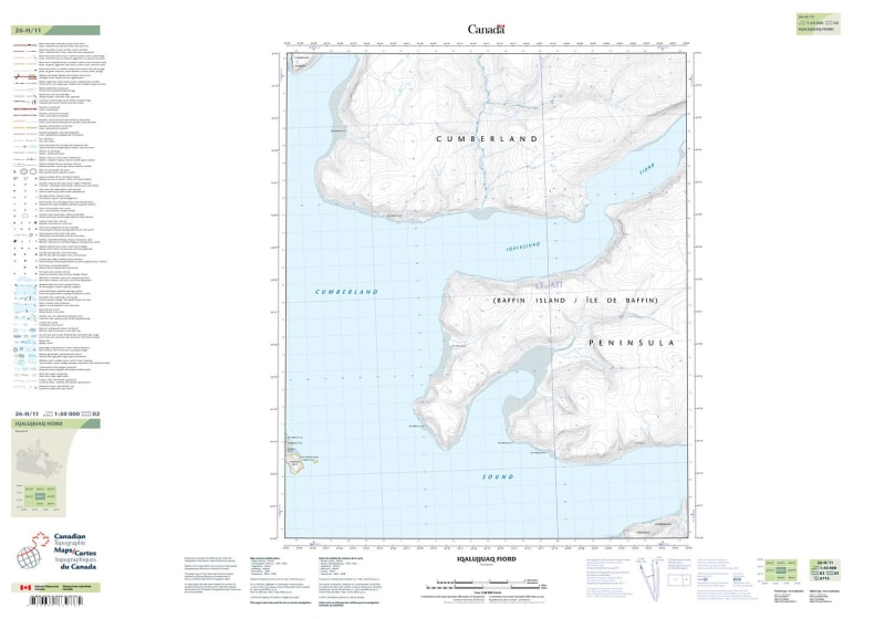 026H11 - IQALUJJUAQ FIORD - Topographic Map