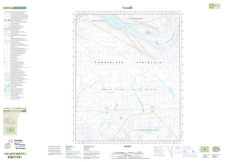 026H15 - NO TITLE - Topographic Map