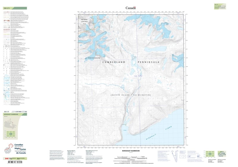 026I03 - KINGNAIT HARBOUR - Topographic Map