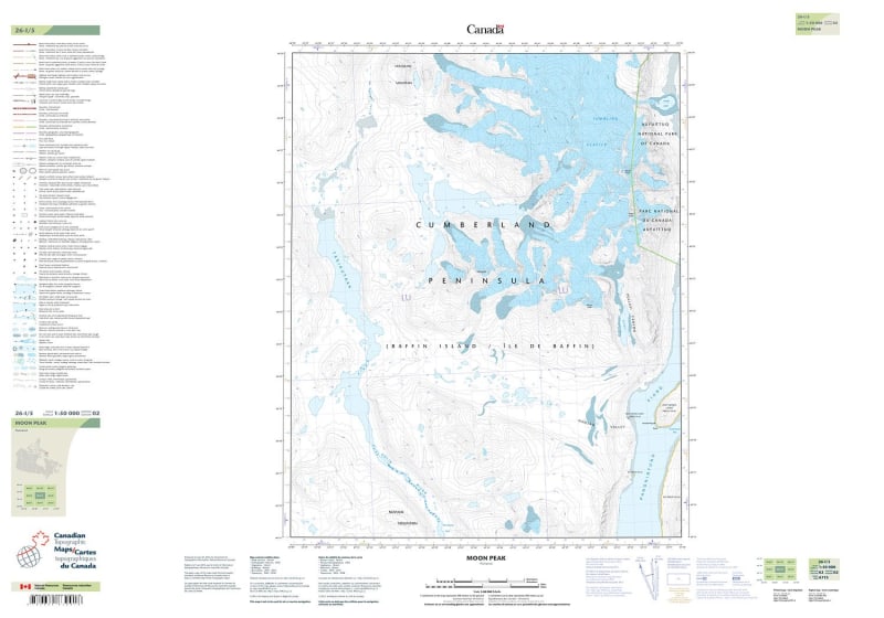 026I05 - MOON PEAK - Topographic Map