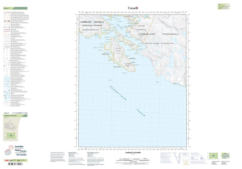 026J01 - SANIGUT ISLANDS - Topographic Map