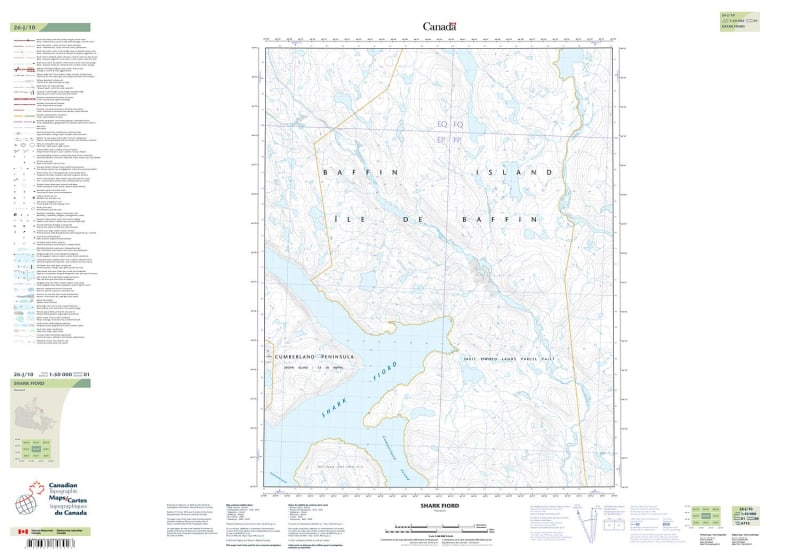 026J10 - SHARK FIORD - Topographic Map