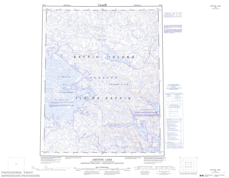 026K - AMITTOK LAKE - Topographic Map