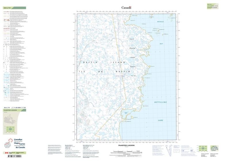 026L14 - PAAKITOK LAGOON - Topographic Map