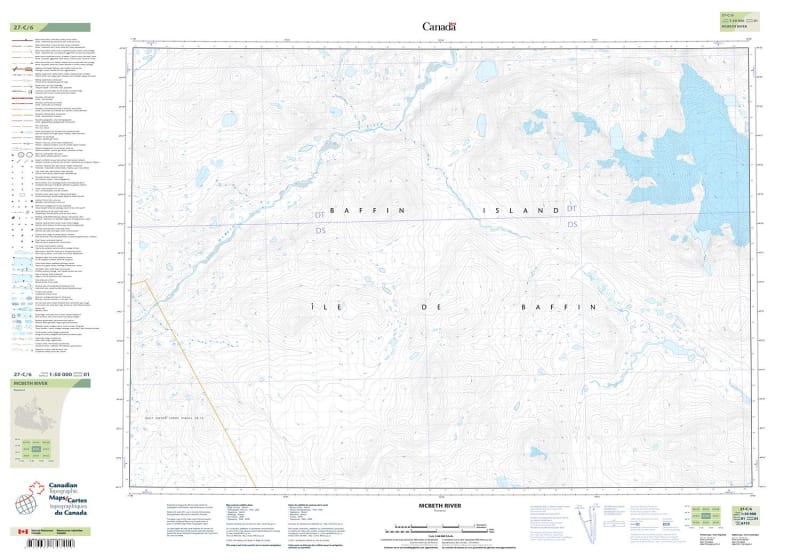 027C06 - MCBETH RIVER - Topographic Map