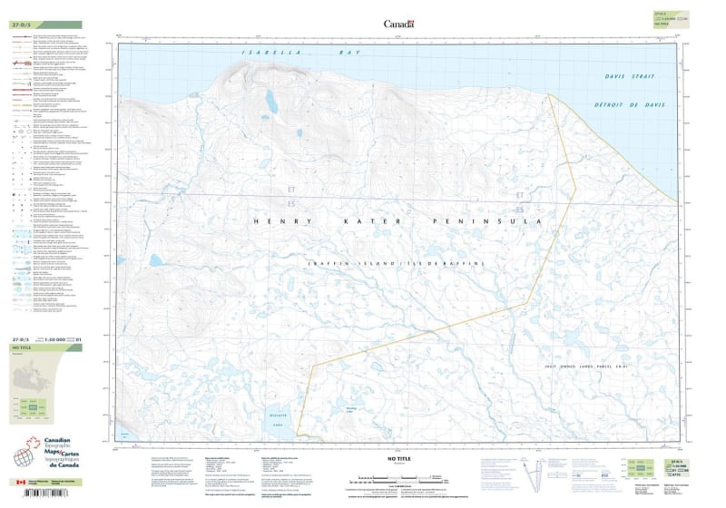 027D05 - OIATALIK LAKE - Topographic Map
