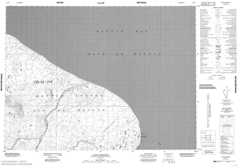 027F09 - CAPE CHRISTIAN - Topographic Map