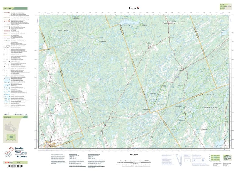 031C11 - KALADAR - Topographic Map