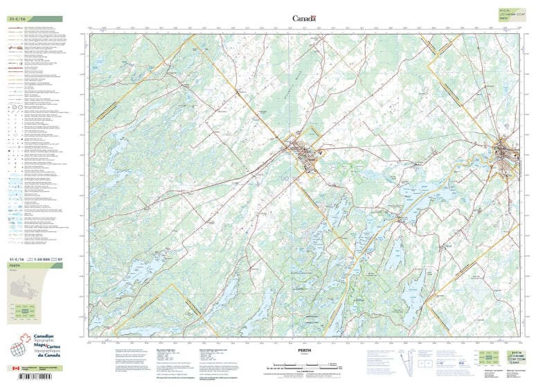031C16 - PERTH - Topographic Map