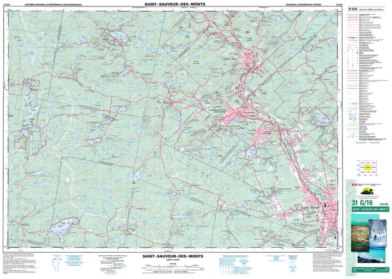 031G16 - SAINT-SAUVEUR-DES-MONTS - Topographic Map