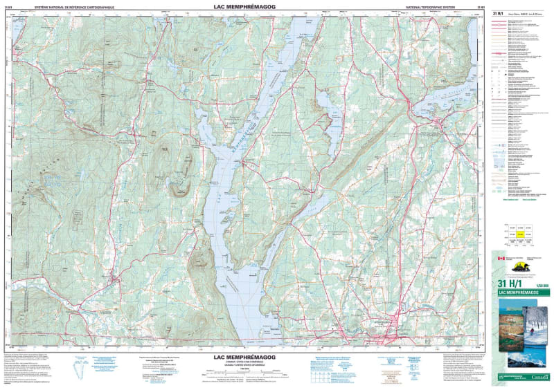 031H01 - LAC MEMPHREMAGOG - Topographic Map