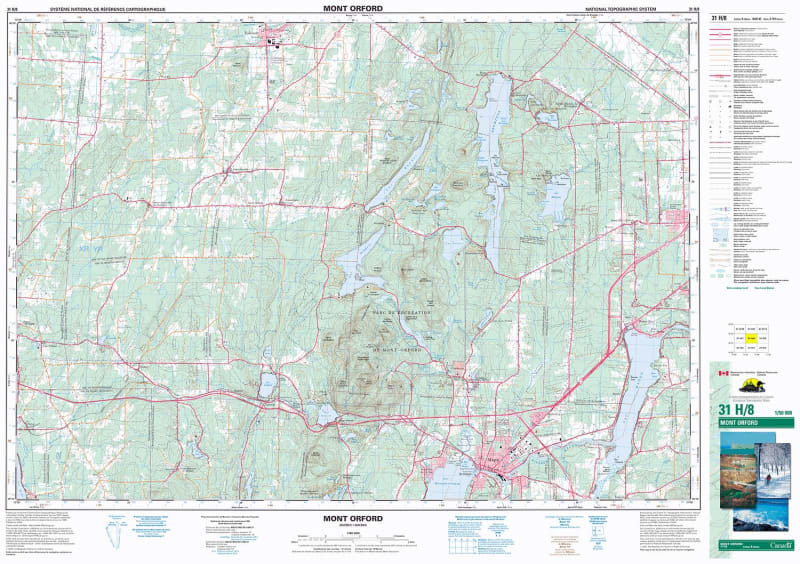 031H08 - MONT ORFORD - Topographic Map